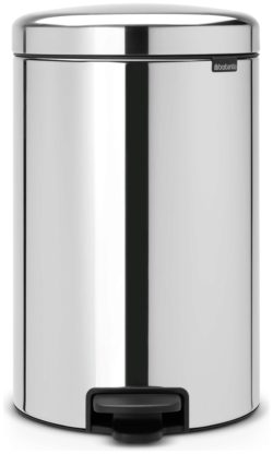 Brabantia newIcon 20 Litre Pedal Bin - Brilliant Steel.